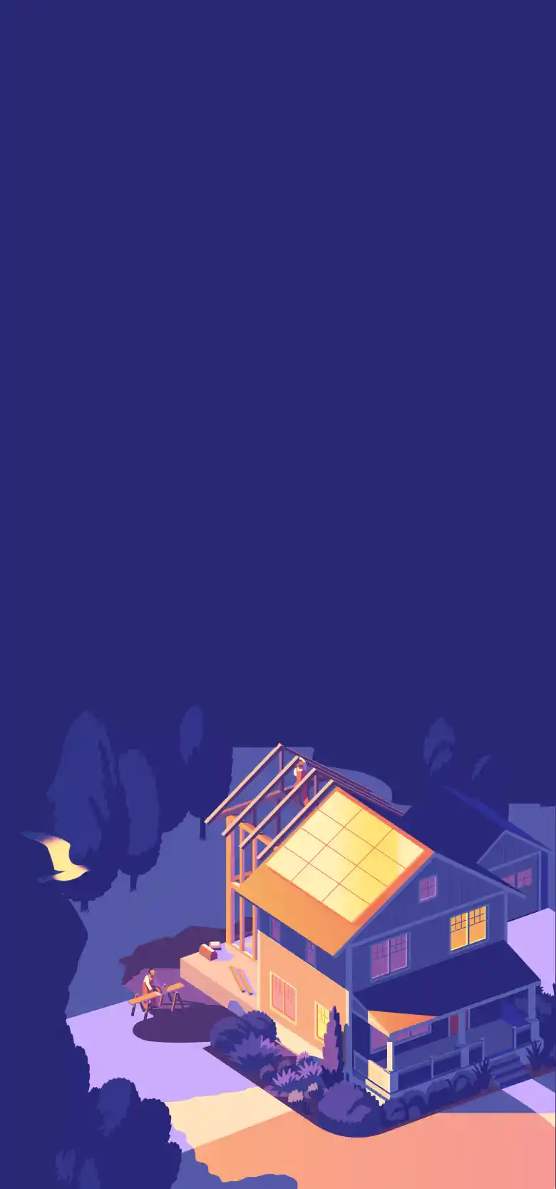 Homelending animated image of a house
